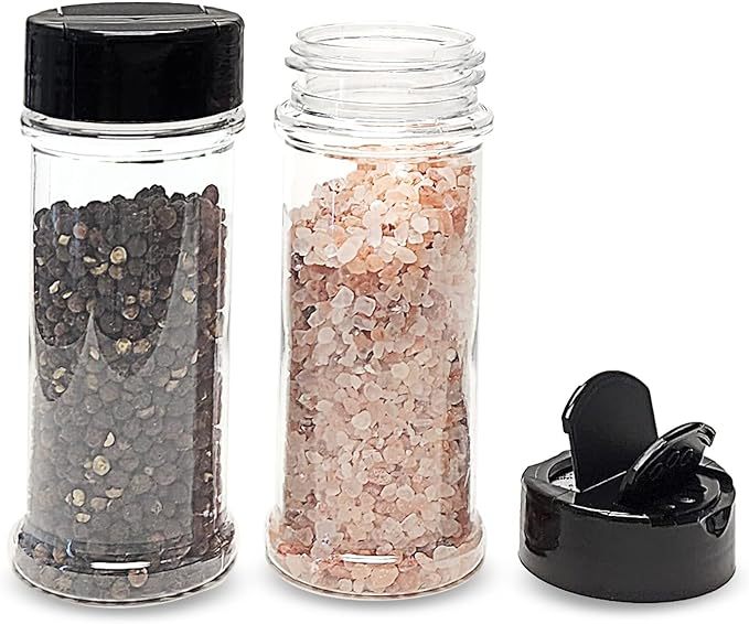 250ml seasoning bottle transparent plastic cylinder bottle pepper barbecue powder can salt MSG seasoning bottle