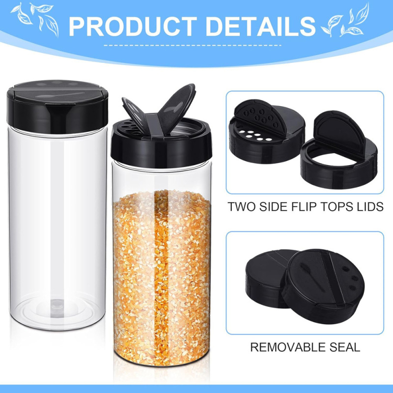 PET large capacity butterfly cover seasoning bottle kitchen seasoning bottle pepper salt barbecue BBQ powder bottle plastic bottle