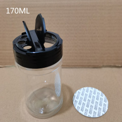 PET large capacity butterfly cover seasoning bottle kitchen seasoning bottle pepper salt barbecue BBQ powder bottle plastic bottle