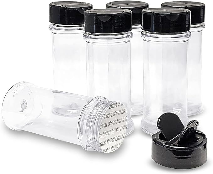 250ml seasoning bottle transparent plastic cylinder bottle pepper barbecue powder can salt MSG seasoning bottle