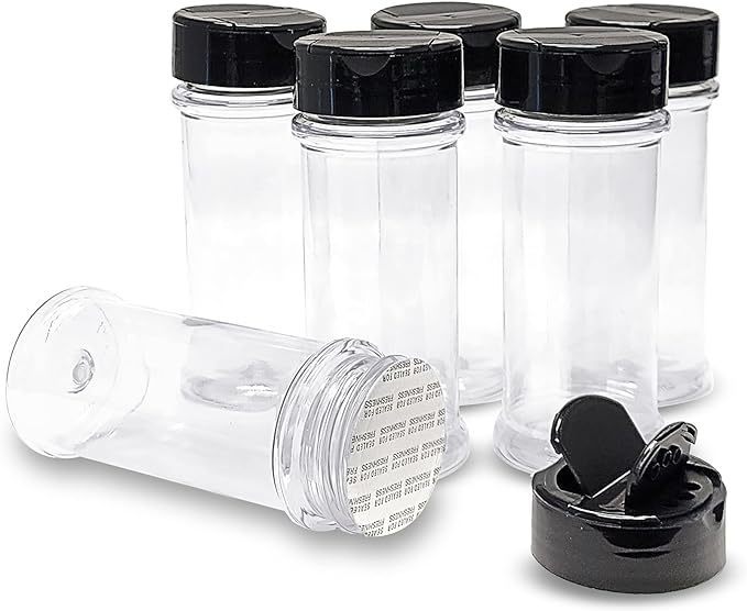 250ml seasoning bottle transparent plastic cylinder bottle pepper barbecue powder can salt MSG seasoning bottle