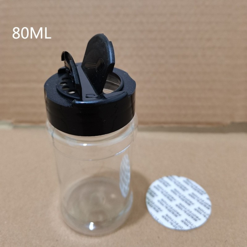 PET large capacity butterfly cover seasoning bottle kitchen seasoning bottle pepper salt barbecue BBQ powder bottle plastic bottle