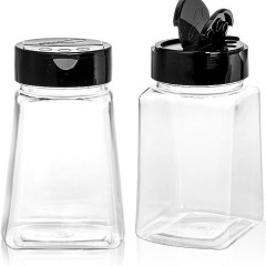 250ml plastic seasoning bottle trapezoidal seasoning bottle flip cover seasoning bottle seasoning jar transparent plastic spice jar
