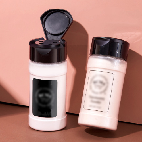 70ML 115ML kitchen plastic seasoning bottle transparent flip cover black pepper powder bottle seasoning sprinkler bottle
