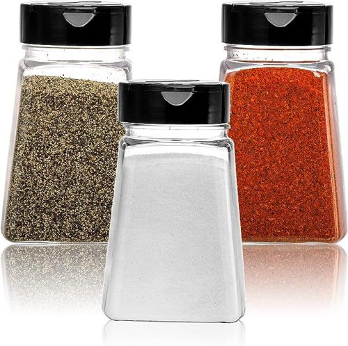 250ml plastic seasoning bottle trapezoidal seasoning bottle flip cover seasoning bottle seasoning jar transparent plastic spice jar