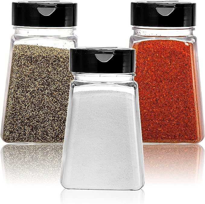 250ml plastic seasoning bottle trapezoidal seasoning bottle flip cover seasoning bottle seasoning jar transparent plastic spice jar