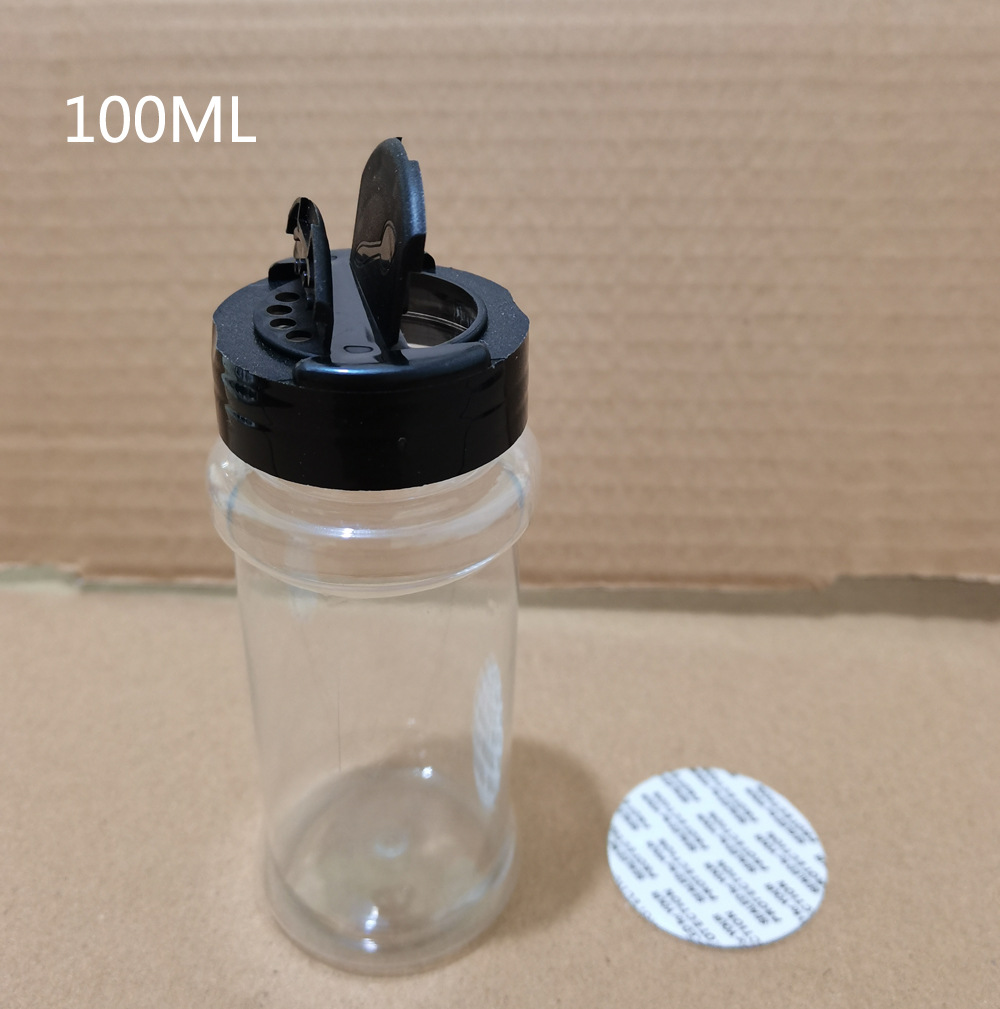 PET large capacity butterfly cover seasoning bottle kitchen seasoning bottle pepper salt barbecue BBQ powder bottle plastic bottle