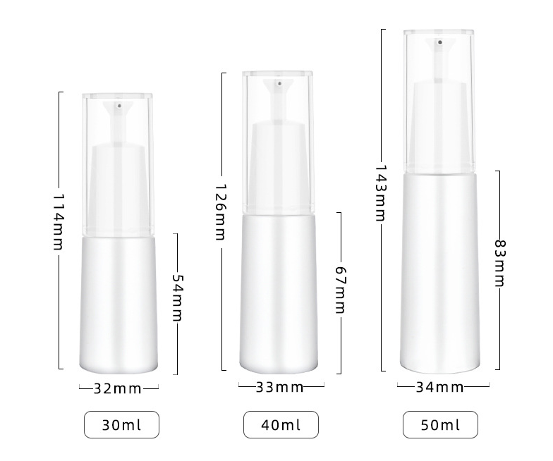 30ml,40ml,50ml Packaging PETG cosmetic bottle essence water lotion spray bottle