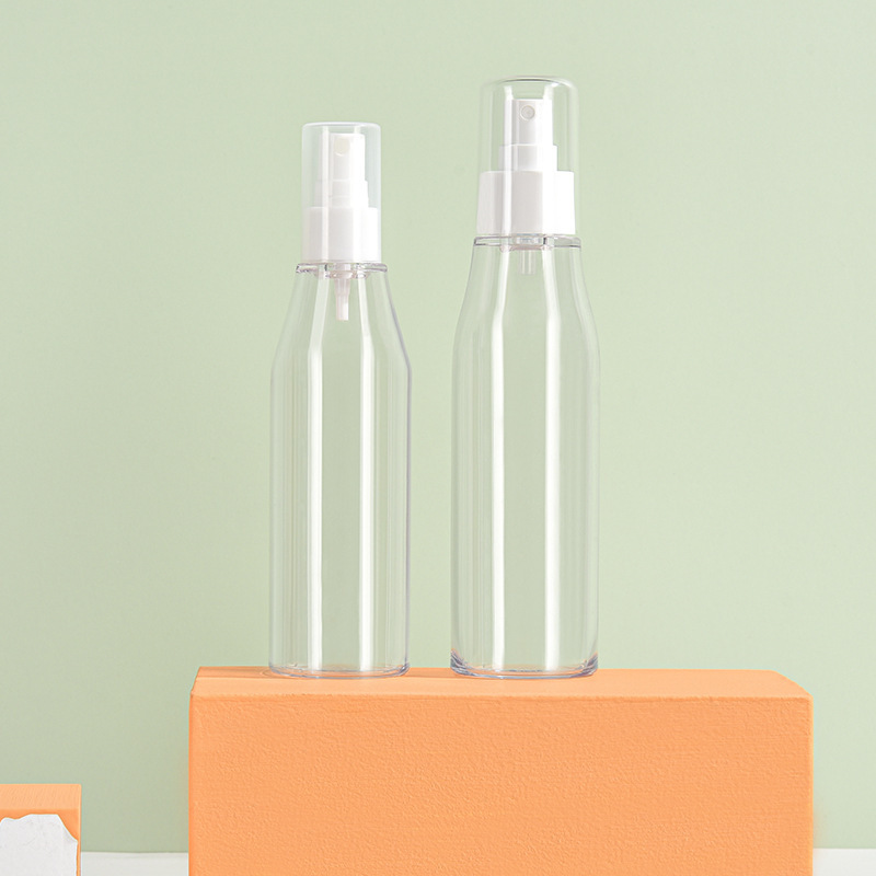 100ml,120ml,150ml,180ml Packaging PETG oblique shoulder spray lotion bottle cosmetic lotion essence plastic press empty bottle