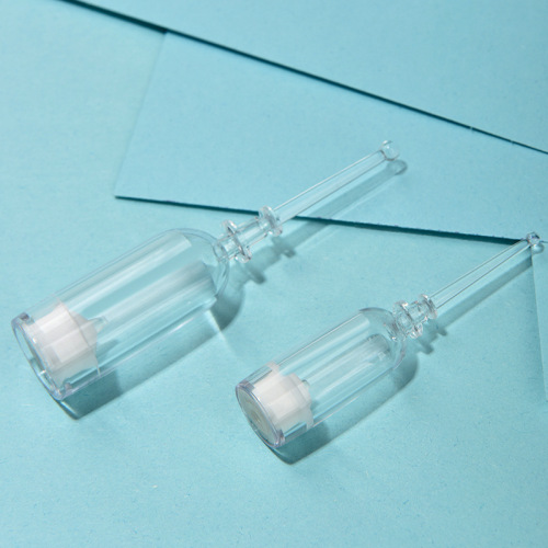 1ml,3ml Packaging PS/AS disposable push-back bottle mask liquid bottle broken essence bottle plastic silicone bottom plug