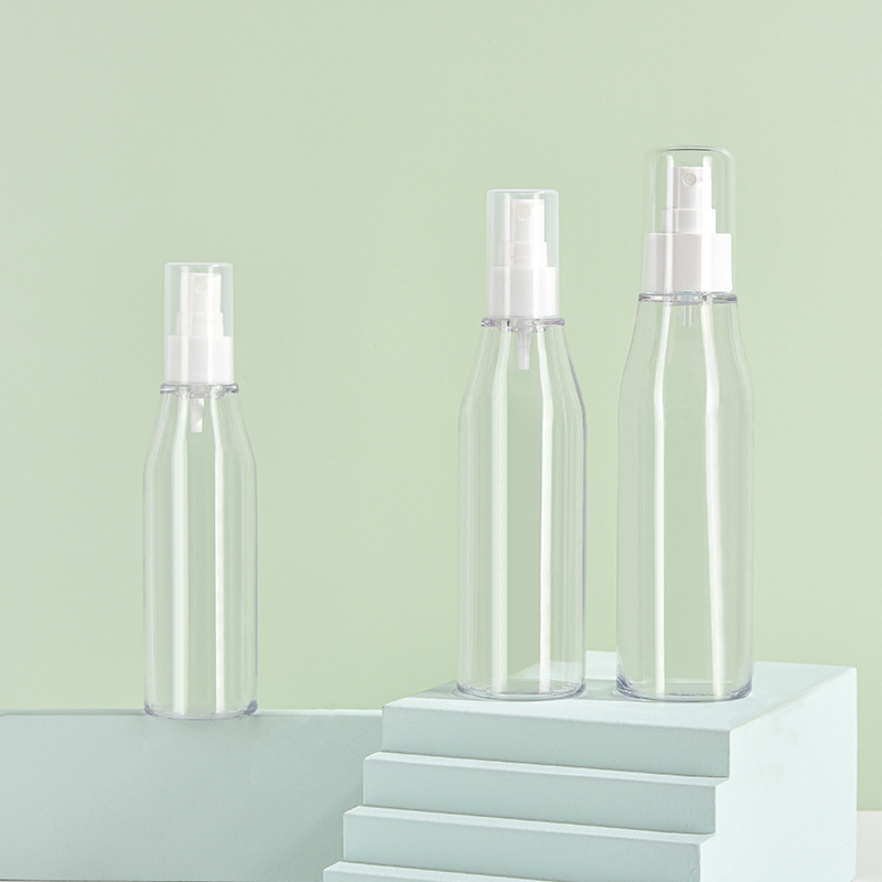 100ml,120ml,150ml,180ml Packaging PETG oblique shoulder spray lotion bottle cosmetic lotion essence plastic press empty bottle