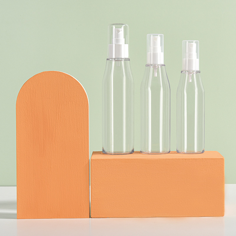100ml,120ml,150ml,180ml Packaging PETG oblique shoulder spray lotion bottle cosmetic lotion essence plastic press empty bottle