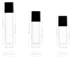 30g,50g,30ml,50ml,100ml Rounded square acrylic bottle lotion spray essence set bottle sub-bottle cosmetic bottle packaging material empty bottle