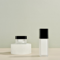 30g,50g,30ml,50ml,100ml Rounded square acrylic bottle lotion spray essence set bottle sub-bottle cosmetic bottle packaging material empty bottle