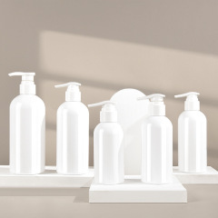 200ml,250ml,300ml,400ml,500ml PET round shoulder hand soap shampoo shower gel lotion bottle large capacity canned empty bottle