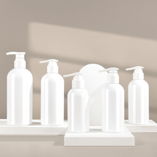 200ml,250ml,300ml,400ml,500ml PET round shoulder hand soap shampoo shower gel lotion bottle large capacity canned empty bottle