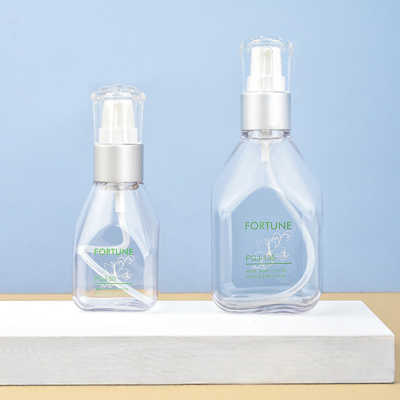 40ml,50ml,135ml PETG cosmetic bottle toner pure dew essence bottle sub-bottling set multi-capacity empty bottle packaging material