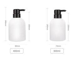 300ML，400ML，500ML，600ML PET lotion bottle hand soap shower gel shampoo large capacity empty bottle set