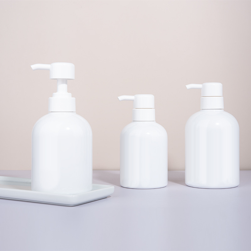 300ML，400ML，500ML，600ML PET lotion bottle hand soap shower gel shampoo large capacity empty bottle set