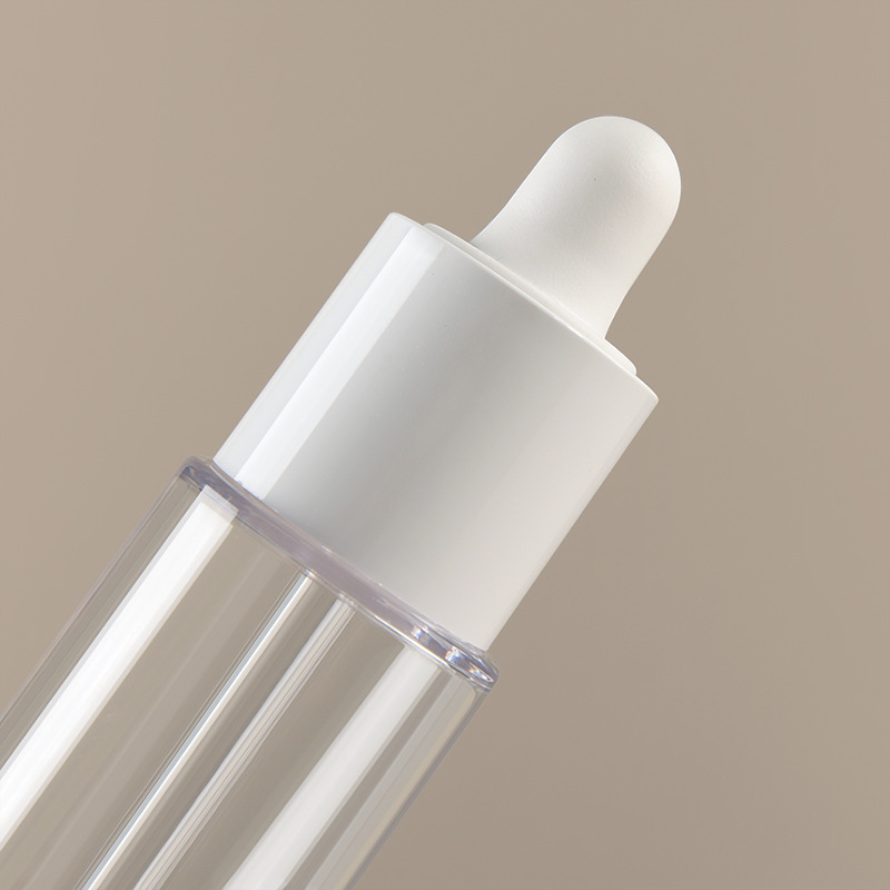 20ml,30ml,50ml Packaging PETG thick wall rubber head dropper bottle thick bottom essence bottle sub-bottle straight round plastic bottle