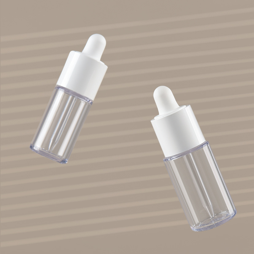 20ml,30ml,50ml Packaging PETG thick wall rubber head dropper bottle thick bottom essence bottle sub-bottle straight round plastic bottle