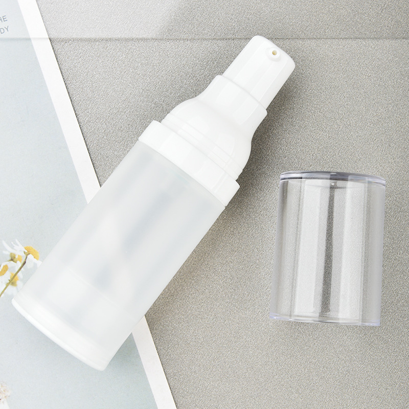 15ml,30ml,50ml Packaging PP frosted vacuum bottle lotion bottle spray portable packaging cosmetics set press bottle packaging material