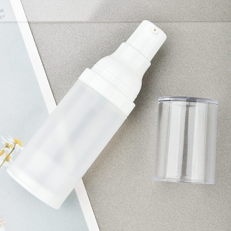 15ml,30ml,50ml Packaging PP frosted vacuum bottle lotion bottle spray portable packaging cosmetics set press bottle packaging material