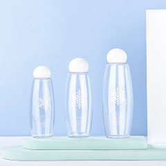 20ml,30ml,50ml,60ml,80ml,100ml,125ml,150ml,200ml,250ml PETG oval screw cap cosmetics packaging bottle toner pure dew multi-capacity set empty bottle packaging material