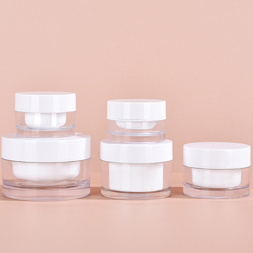 15g,30g,50g,80g,100g Packaging acrylic double layer mask cream jar bottle lotion eye mask cream cosmetics skin care packaging material