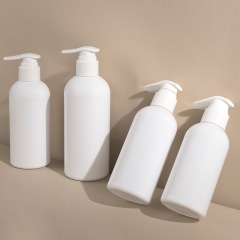 200ml,250ml,300ml,400ml,500ml PET round shoulder hand soap shampoo shower gel lotion bottle large capacity canned empty bottle