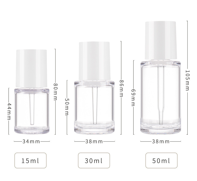 20ml,30ml,50ml Packaging PETG thick wall dropper bottle thick bottom essential oil bottle sub-bottle rotating cap straight round plastic bottle