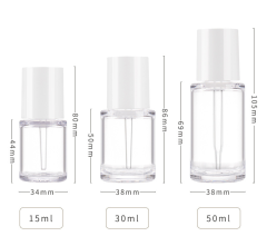 20ml,30ml,50ml Packaging PETG thick wall dropper bottle thick bottom essential oil bottle sub-bottle rotating cap straight round plastic bottle