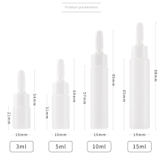 3ml,5ml,10ml,15ml Packaging PE pointed hose bottle cosmetics press bottle plastic essence oil lotion trial small capacity