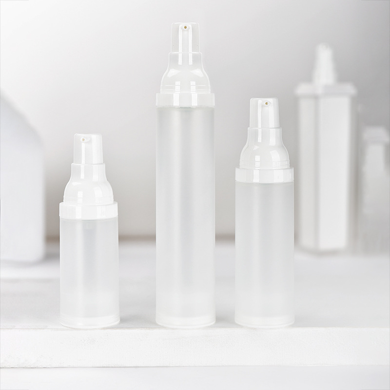15ml,30ml,50ml Packaging PP frosted vacuum bottle lotion bottle spray portable packaging cosmetics set press bottle packaging material