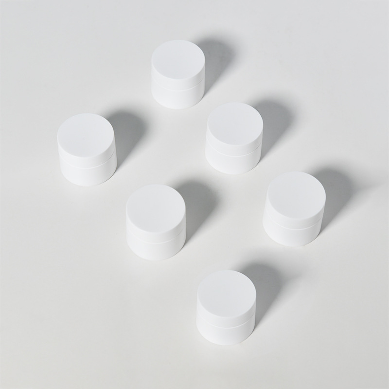 5g,10g PP double layer cream jar sample trial pack travel foundation lotion replacement packaging material
