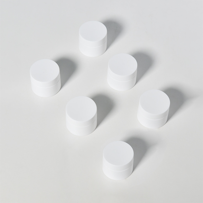 5g,10g PP double layer cream jar sample trial pack travel foundation lotion replacement packaging material