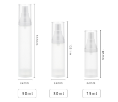 15ml,30ml,50ml Packaging PP frosted vacuum bottle lotion bottle spray portable packaging cosmetics set press bottle packaging material