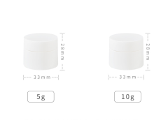 5g,10g PP double layer cream jar sample trial pack travel foundation lotion replacement packaging material