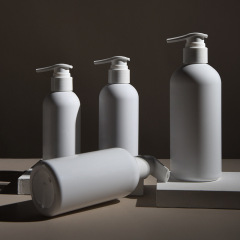200ml,250ml,300ml,400ml,500ml PET round shoulder hand soap shampoo shower gel lotion bottle large capacity canned empty bottle
