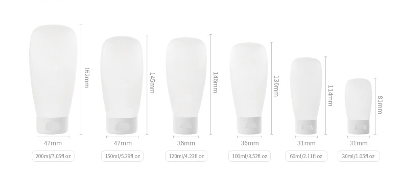 30ml,60ml,100ml,120ml,150ml,200ml,350ml PE hose squeeze flip bottle cosmetic packaging bottle facial cleanser shower gel lotion free wash hand sanitizer