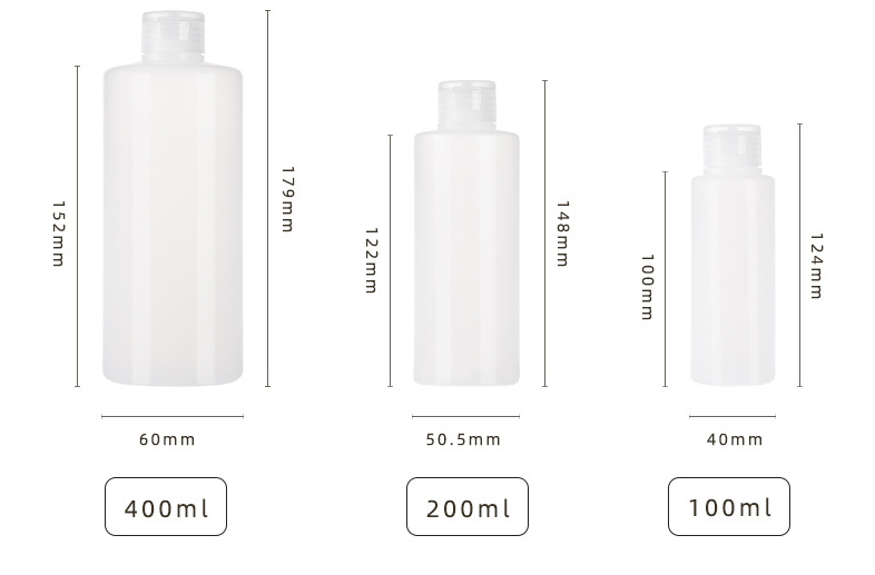 12ml,18ml,30ml,50ml,100ml,200ml,400ml PE hose packaging cover squeeze cosmetic travel bottle