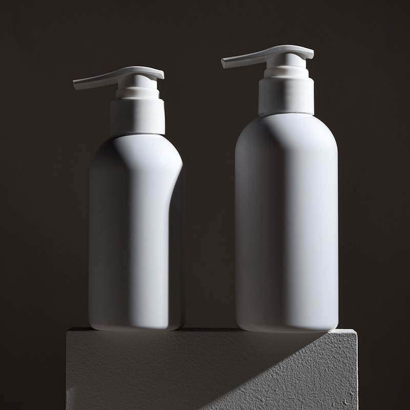 200ml,250ml,300ml,400ml,500ml PET round shoulder hand soap shampoo shower gel lotion bottle large capacity canned empty bottle