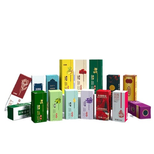 Color box customization white cardboard box cosmetic packaging box lipstick box essential oil packaging box printing paper box customization