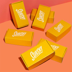 Custom Printing Gold Stamping and UV Black Paper Box Clamshell Shipping Box Black Box Cardboard Packaging Corrugated Box
