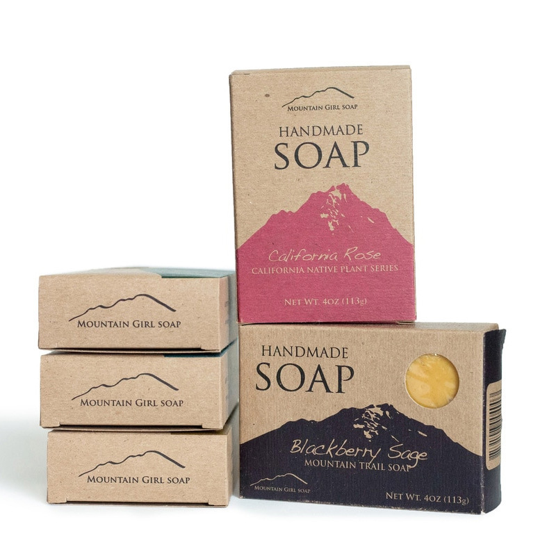 Home daily chemical handmade soap outer packaging box custom manufacturer design soap kraft paper soap box custom