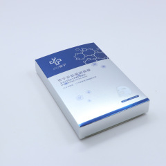 Mask box printing manufacturer custom cosmetic packaging box bright film UV skin care products clinic mask color box customization