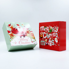 Christmas gift box card gift color box large gift box with customizable gift packaging box
