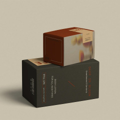 Customized Body Care Essence Lotion Packaging Box Kraft Paper Double Socket Color Box Frosted Cosmetic Gift Box