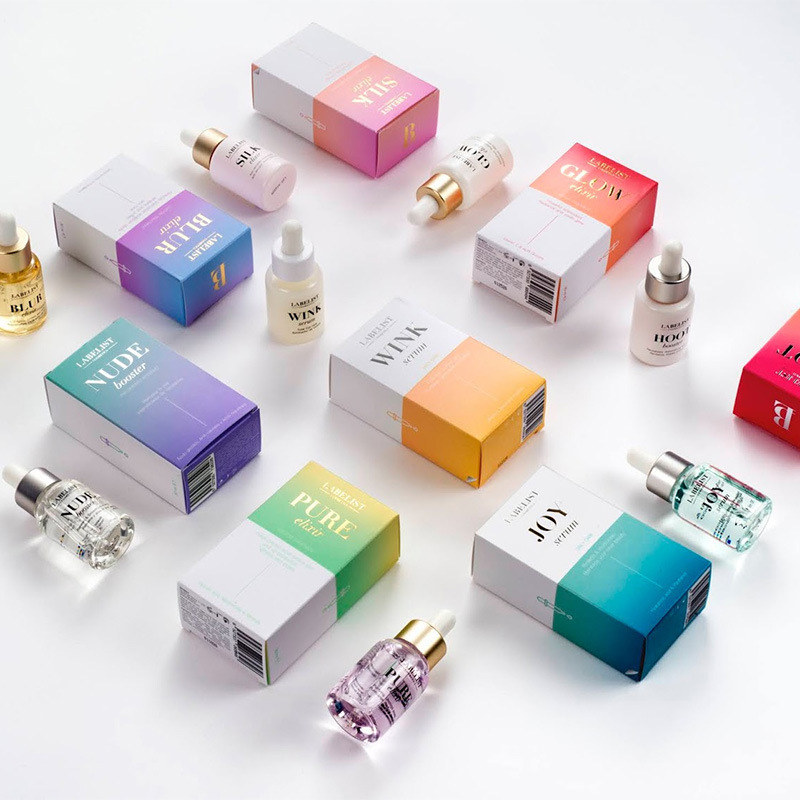 Packaging box paper box skin care cosmetics color box essence essential oil perfume lipstick paper box makeup essential oil double plug box
