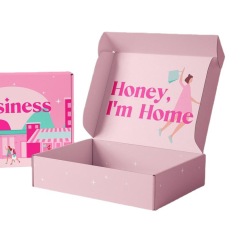 Custom flip pink airplane box wholesale jewelry packaging box